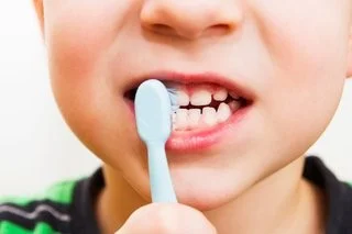 child teeth brushing - teach kids how to brush