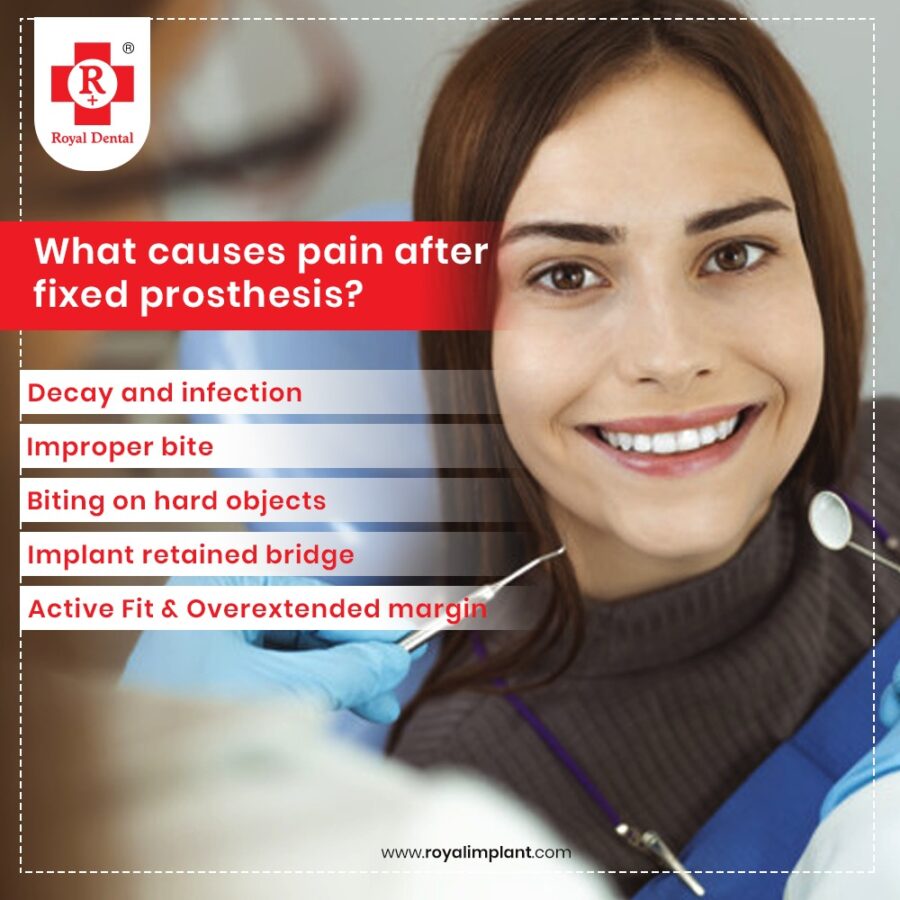 Causes of Dental Crown Pain and how to relieve it? Royal Dental Clinics dental crown pain