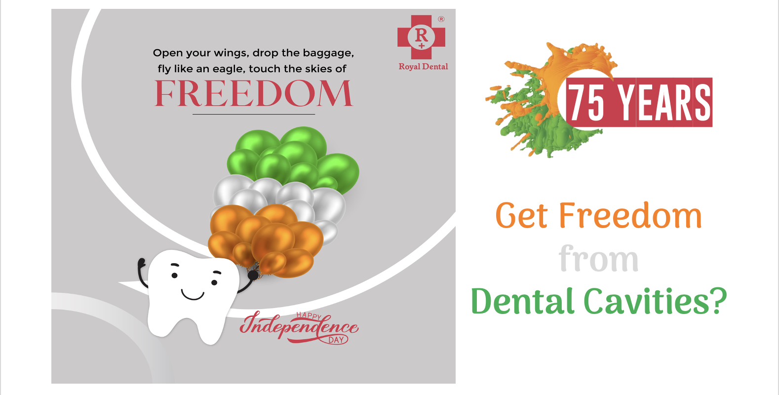 Freedom from dental cavity by dentist