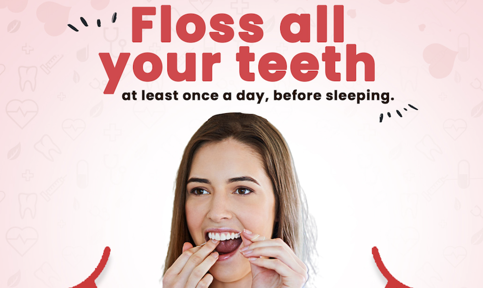 dental flossing oral hygiene and health