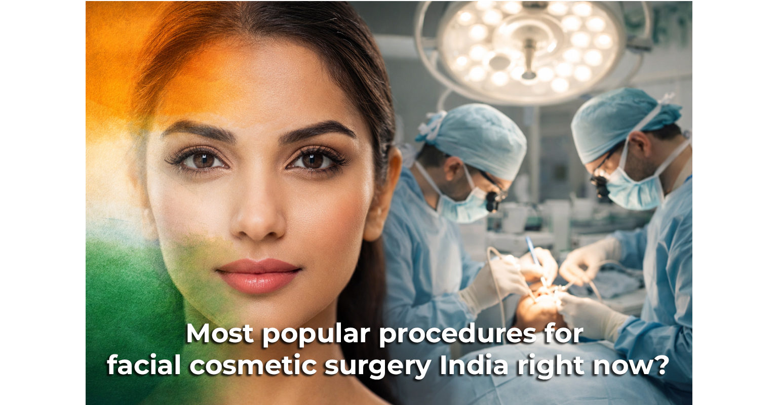 What are the most popular procedures for facial cosmetic surgery?