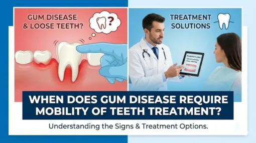 When does gum disease require mobility of teeth treatment in Kandivali, Mumbai?