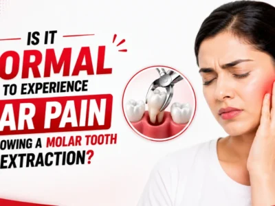 Is it normal to experience ear pain following a molar tooth extraction in Mumbai?