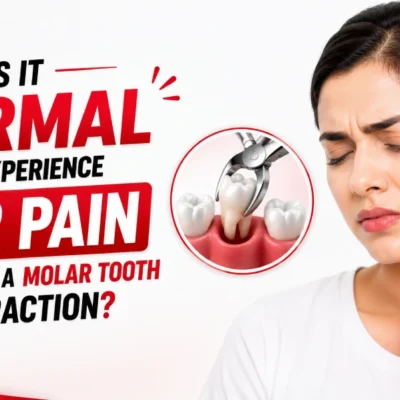 Is it normal to experience ear pain following a molar tooth extraction in Mumbai?