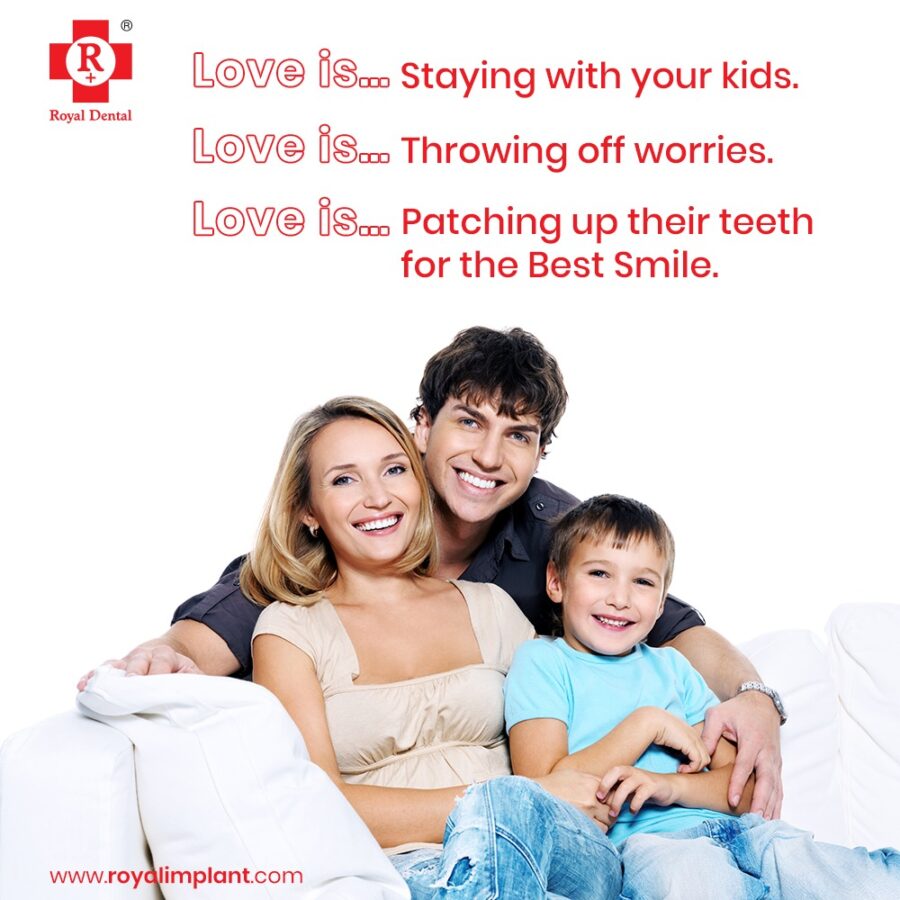 happy family smiling