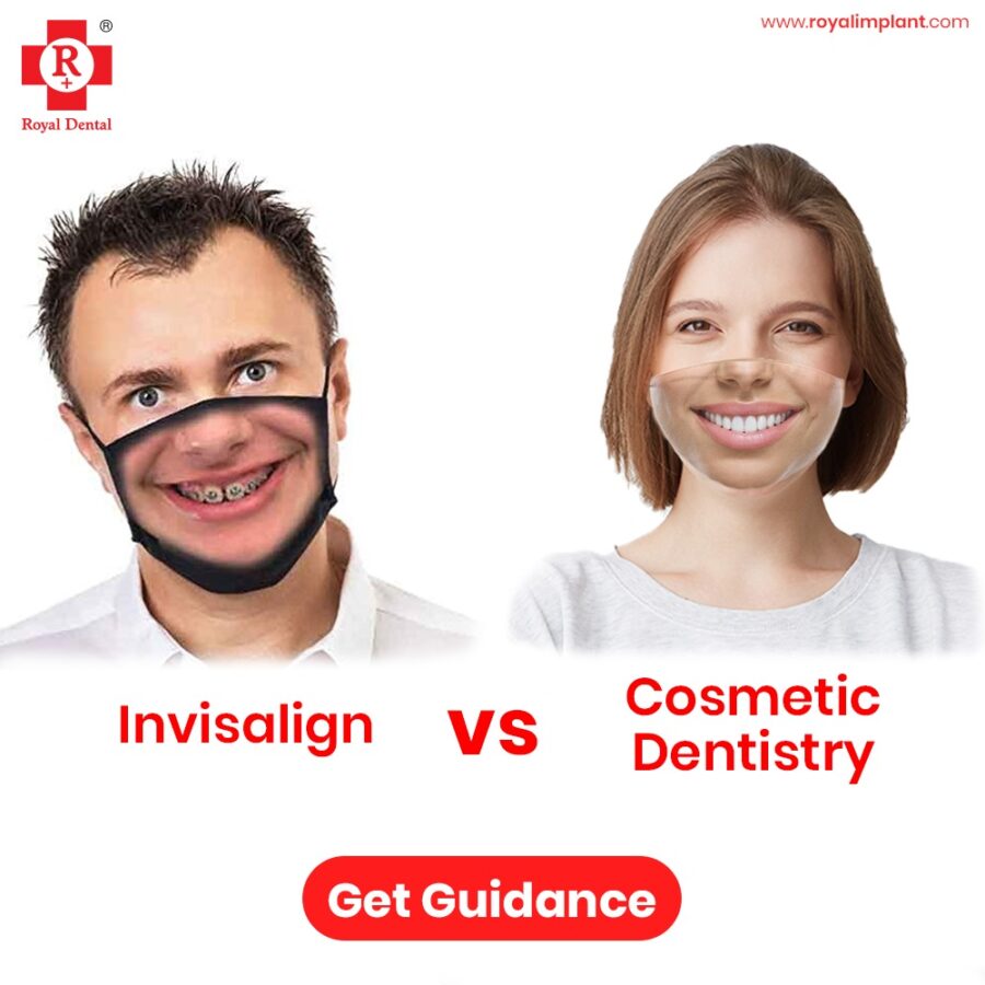 Process of Invisalign vs cosmetic dentistry treatment