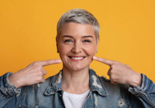 women smiling