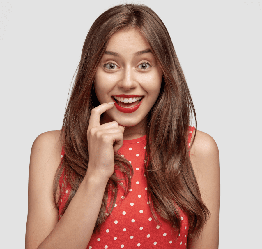 cosmetic smile makeover girl smiling
