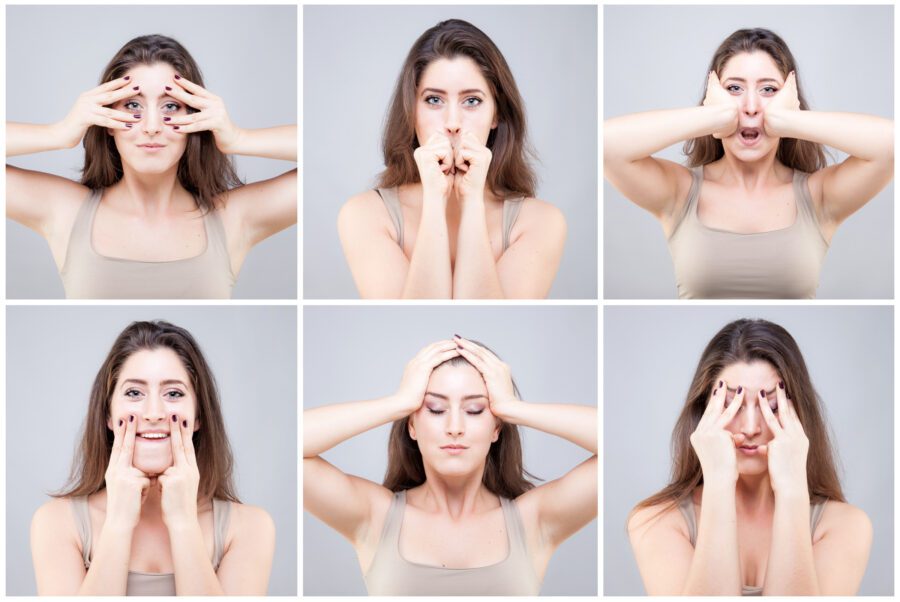 cheekbone exercises - facial yoga
