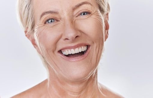 Old Female smiling