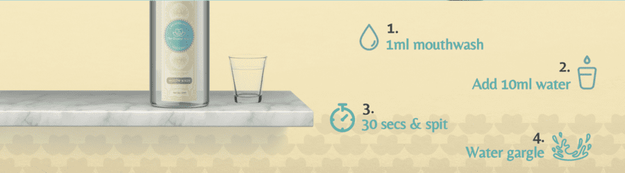 Crown White Dentist Mouthwash
