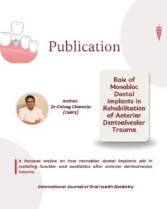 Publication: Laurin Publishers - Dr Chirag Chamria